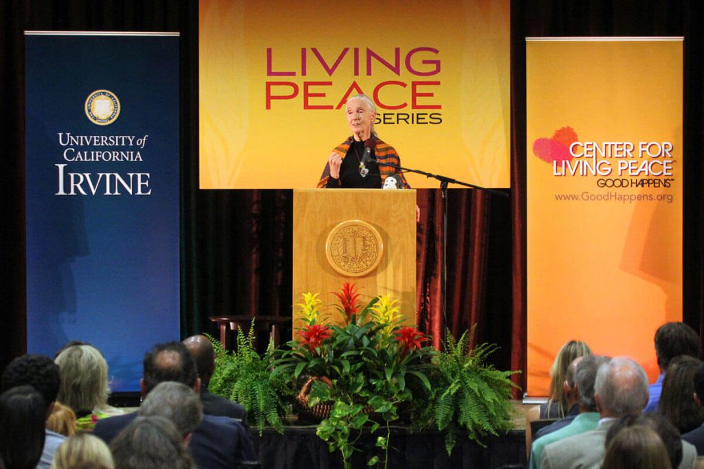 Jane Goodall for Living Peace Series UC Irvine