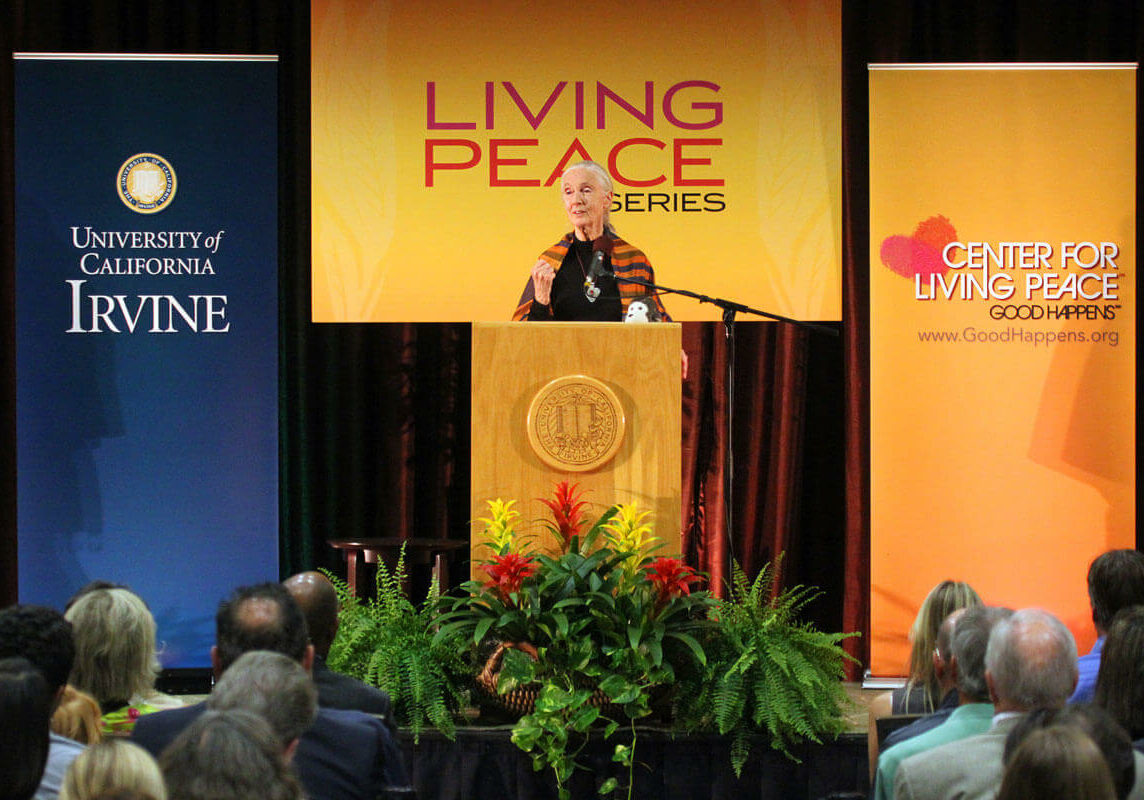 Jane Goodall for Living Peace Series UC Irvine
